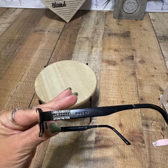 Gucci GG 2769/Strass NDC Black 51-17-135 Metal Eyeglasses Frames Italy Rhineston - Picture 10 of 16